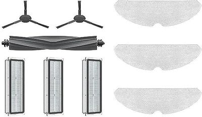 Dreame Kit d'accessoires pour D10s Pro, comprenant 1 brosse principale, 2 brosses latérales, 3 filtres et 3 serpillières - Original et compatible
