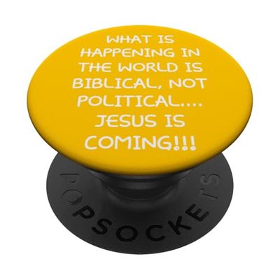 Lo que está sucediendo Jesús está viniendo es bíblico no político PopSockets PopGrip Adhesivo