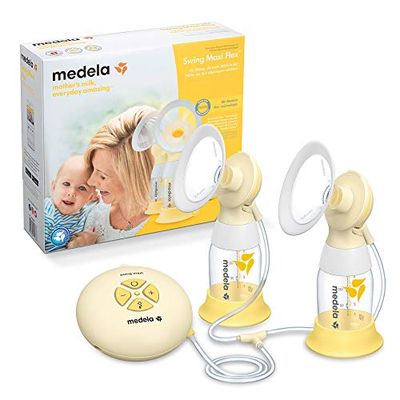 Medela Swing Maxi Flex - Sacaleches eléctrico doble, más leche en menos tiempo, con protector mamario PersonalFit Flex y tecnología Medela de extracción en 2 fases