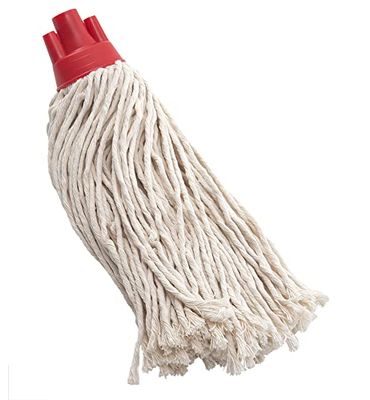 6 pz mop lavapavimenti professionale in cotone attacco a vite gr 270