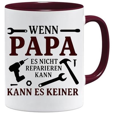 'If Papa There' kan inte reparera den | kopp pappa verterday med slogan | kaffemugg som fars dag gåva | födelsedag | presentidé fars dag | Bästa presenten födelsedag