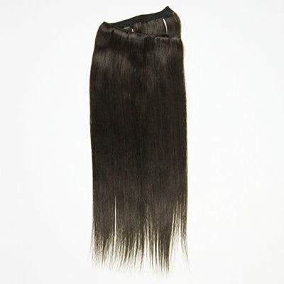 I&K 18” Onepiece QuickFit 100% Human Hair Extensions 2-Darkest Brown 18 inches