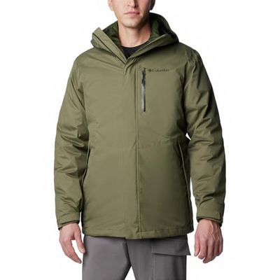 Columbia Oak Harbor Interchange Giacca Cappotto Invernale 3 in 1, Colore: Verde Pietra, S Uomo
