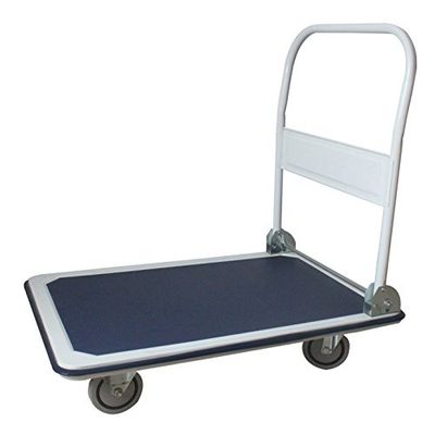 Seco Carretilla de mano de plataforma plegable con ruedas giratorias