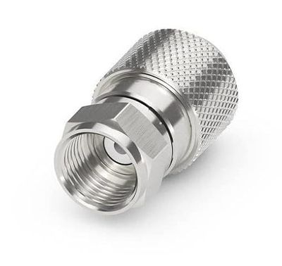 goobay Easy-Installatie F-stekker, 8,2-8,4 mm (witte ring)