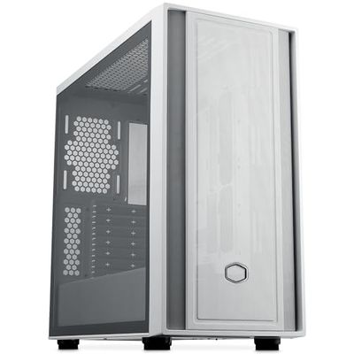 Cooler Master MasterBox 600 White Lite Mid-Tower E-ATX Airflow PC-Behuizing - Back Connect MB & 420mm Radiator Geschikt, Ondersteunt tot 7 Behuizingsventilatoren, USB 3.2 Gen 1 Type-C