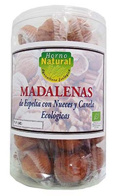 HORNO NATURAL MADALENAS DE ESPELTA con nuez y canela 16x2uds ECO