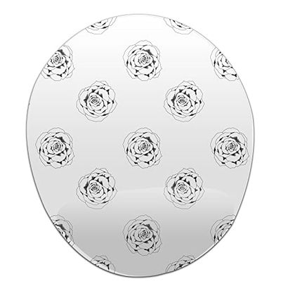Bonamaison, Tapis de Souris Ergonomique avec Repose-Poignet - Impression numérique - pour Le Bureau et la Maison - 20 x 23 cm