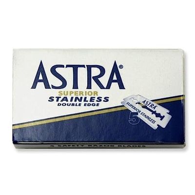 100 doubles lames inoxydables Astra Supérieur pour rasoir de sûreté fabriquées en Russie par Gillette !