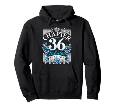 Womens Chapter 36 Fabulous Since 1989 36th Birthday Design Felpa con Cappuccio