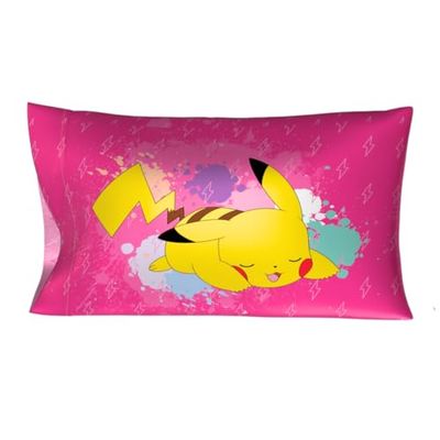 Franco Collectibles Pokemon Girl Anime Beauty - Funda de Almohada estándar de satén Sedoso de 20 x 30 Pulgadas, para Cabello y Piel (Producto Oficial)