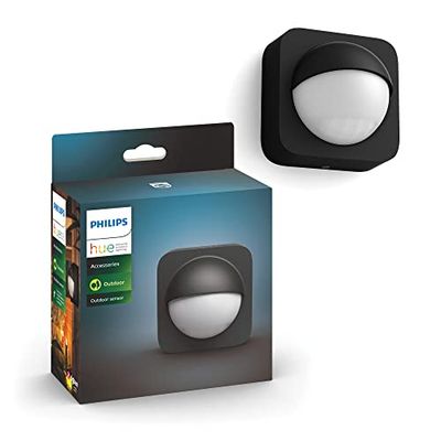 Philips Hue Sensore di Movimento da Esterno per Accensione e Spegnimento Luci, Nero