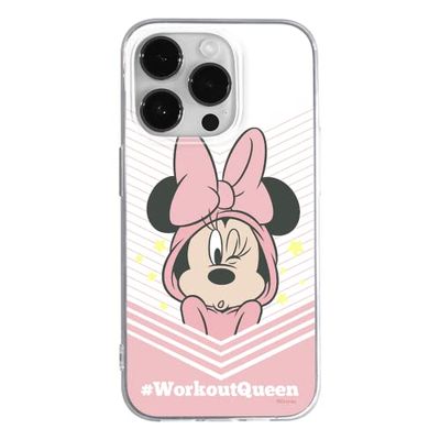 Funda para teléfono móvil de ERT Group para Apple iPhone 14 Pro MAX Original y con Licencia Oficial de Disney con diseño Minnie 053 Adaptada a la Forma del teléfono móvil, Funda Hecha de TPU