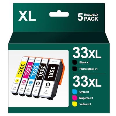 33XL Multipack Cartucce 33XL per Epson 33XL Multipack Cartucce per Epson XP 7100 Cartucce XP 540 XP 530 XP 830 XP 900 XP 640 XP 645 XP 635 XP 630 (2 Nero 1 Ciano 1 Giallo 1 Magenta)