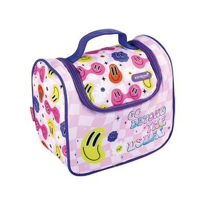Keyroad Jongens Lila Smile Lunchtas Thermo Lunchbox Kindertas, lila, 22 x 20 x 12,5 cm