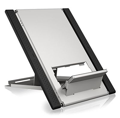 ICY BOX IB-LS300-LH stojak na laptopy i tablety od 25,4 cm 10 cali do 55,9 cm 22 cale z wysokiej jakości aluminium, 60217