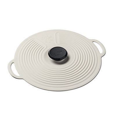 Zeal Silicone Keep Fresh Storage Airtight Seal Lid Reusable Eco-Friendly Classic Design Cream (20cm, 8")