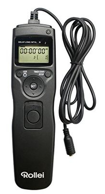 Rollei Kabel Remote Release, Gemakkelijk te gebruiken, Verlichte LCD Display, Zwart