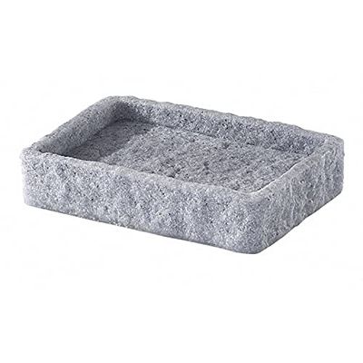 Gedy G-Canton Jabonera Gris, Medidas y Peso: 2,4 x 12,2 x 8,6 cm & 0,33 kg, Jabón Sólido Fabricado en Resina y Arena, Acabado Antracita, Diseño I+D, 2 Años de Garantía