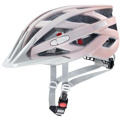 Uvex i-Vo CC - Casco polivalente Ligero para Mujeres y Hombres - Ajuste Individual - Ampliable con luz LED - Grey-rosé Matt - 52-57 cm