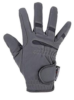 HKM Gentle Winter ridhandskar grå/svart 10