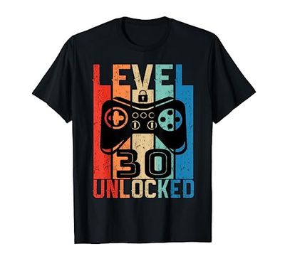 30 Anni Compleanno videogiochi level 30 unlocked 1991 Maglietta