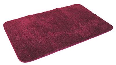 Kinzler J-10048/13 Tapis de Bain en Microfibre Bordeaux 60 x 100 cm