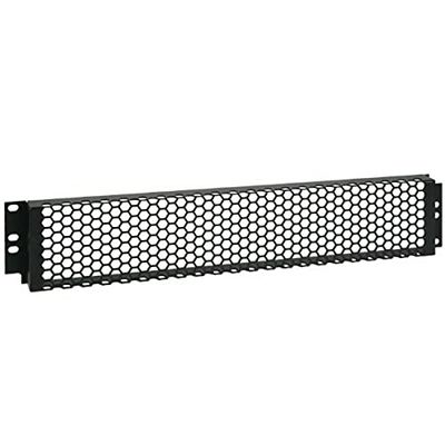 Adam Hall 19" Parts 87446 - Copertura metallica perforata da 19” 2 U, perforazione grossolana