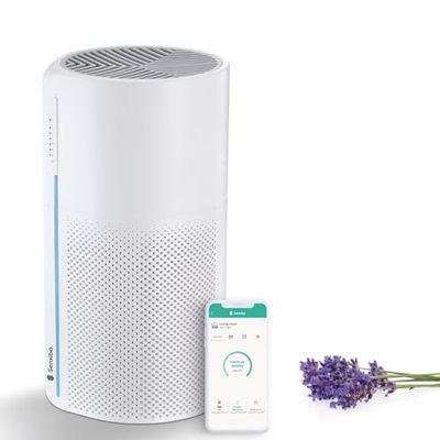 Sensibo Pure – Smart WiFi-styrd luftrenare med äkta medicinskt HEPA kolfilter. Kompatibel med iOS, Android, Alexa och Google Nest