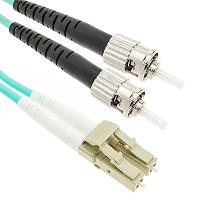 BeMatik - Fiberoptisk kabel OM4 multimode MMF duplex 50 µm / 125 µm LC-ST 25 m