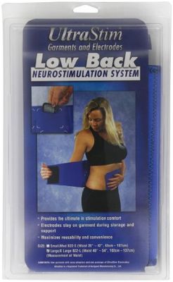 The PALS Back Belt, Large, Back Belt for Electrical Stimulation, With Electrodes for TENs Pain Relief, Relieve Back Pain, Fits a 102-137 cm Waist, Includes 4 UltraStim Electrodes & 4 Snap Connectors