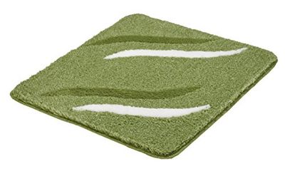 Kleine Wolke Tappeto Bagno Florenz, Acrilico, Verde, 55 x 65 x 2 cm