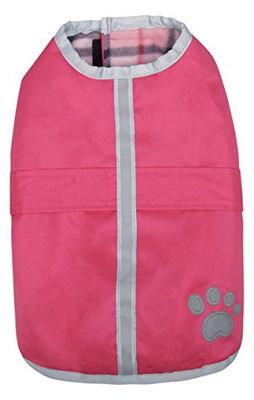 Zack & Zoey Polyester Nor'easter Hondendeken Jas, Medium, roze