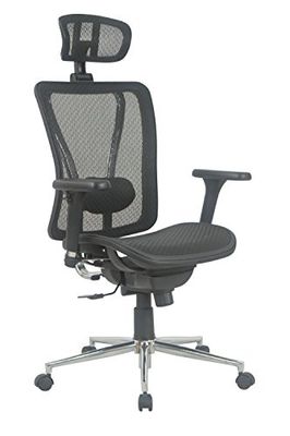 Demeyere Distrimobel Saetabis Ergo A2 Fotel Biurowy, 65 x 60 x 121 Wys, cm, Czarny, Nylon
