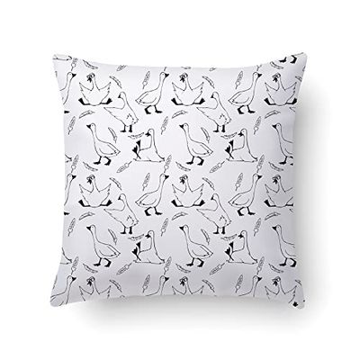 Doge Milano Coussin avec impression numérique, 100% Made in Italy, Coussin de canapé décoratif, amovible et lavable, Pinna - Modèle Magnolia, 40x40x5 cm