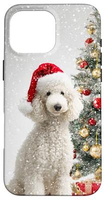 Poodle Dog Christmas Art Holiday Case for iPhone 16 Pro Max
