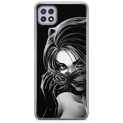 ERT GROUP mobiltelefonfodral för Samsung A22 5G originalt och officiellt licensierat DC mönster Catwoman 004 optimalt anpassad till formen på mobiltelefonen, fodral tillverkad av TPU-plast