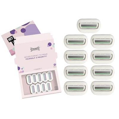 Wilkinson - Intuition 2in1 Sensitive Care - Lames de rasoir pour femme - Pack de 9