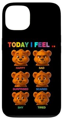 Teddy Bear Daily Moods Illustration Novelty Graphic Designs Case for iPhone 13