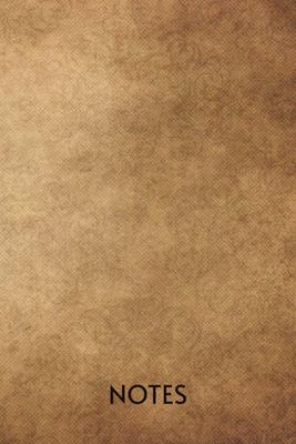 Notes: Notebook, Diary, Journal, 6x9 inches, 120 pages, lined, Vintage Brown Fabric Cover, Rustic & Timeless Design