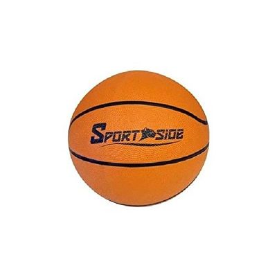 SPORT SIDE - Ballon Basket - Jeu de Ballon - Basketball - Ballon de Basket - Taille 7-046585 - Orange - Caoutchouc - 24 cm - Article de Sport
