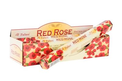 Incenso Bastone Aroma Rosa Bastone 25 cm Red Rose (120 unità) + Stampino San Pancracio