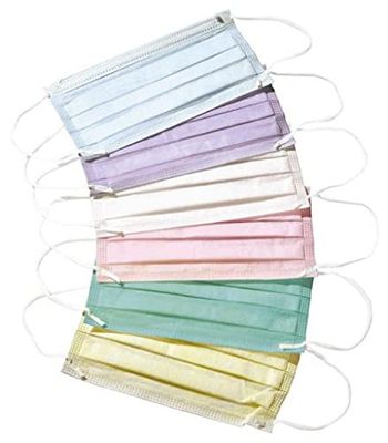 MASCARILLA Rectangular con Elastico Rosa 50UD COVETRUS