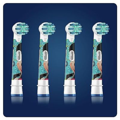 Oral-B Kids Testine di Ricambio per Spazzolino Elettrico, 4 testine