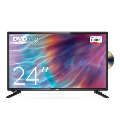 Cello C2420FSDE 24" (61 cm Diagonale) HD Ready LED Digital TV mit DVBT2 S2 Triple Tuner und intergiertem DVD Player