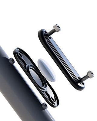 STEINWEBER Fietshouder voor Apple AirTag, diefstalbeveiliging, ideaal voor flessenhouder, met schroeven en gereedschap, eenvoudige montage, 17 g