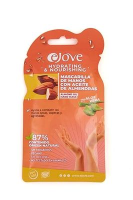 Ejove Handmask med mandelextrakt | Återfuktar, mjukar och konditionerar huden | För spruckna och salta händer