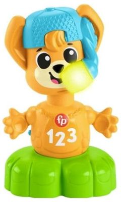 Fisher-Price Jouet éducatif pour bébés et Tout-Petits, Beat Bande Spring & Sing Fuchs Bruno avec Sons et lumières pour Enfants à partir de 9 Mois, édition Allemande, HYL29