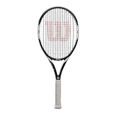 Wilson Federer Team 105, WRT30730U3 Racchetta da Tennis per Giocatori Principianti e Amatoriali Unisex Adulto, Bianco/Nero, L3