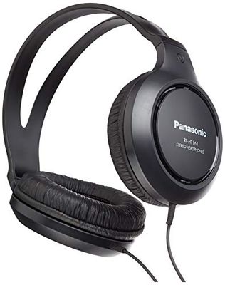 Panasonic RP-HT161E-K HiFi-hoofdtelefoon - 2m lange kabel, 10-27.000Hz, 30mm converter, zwart